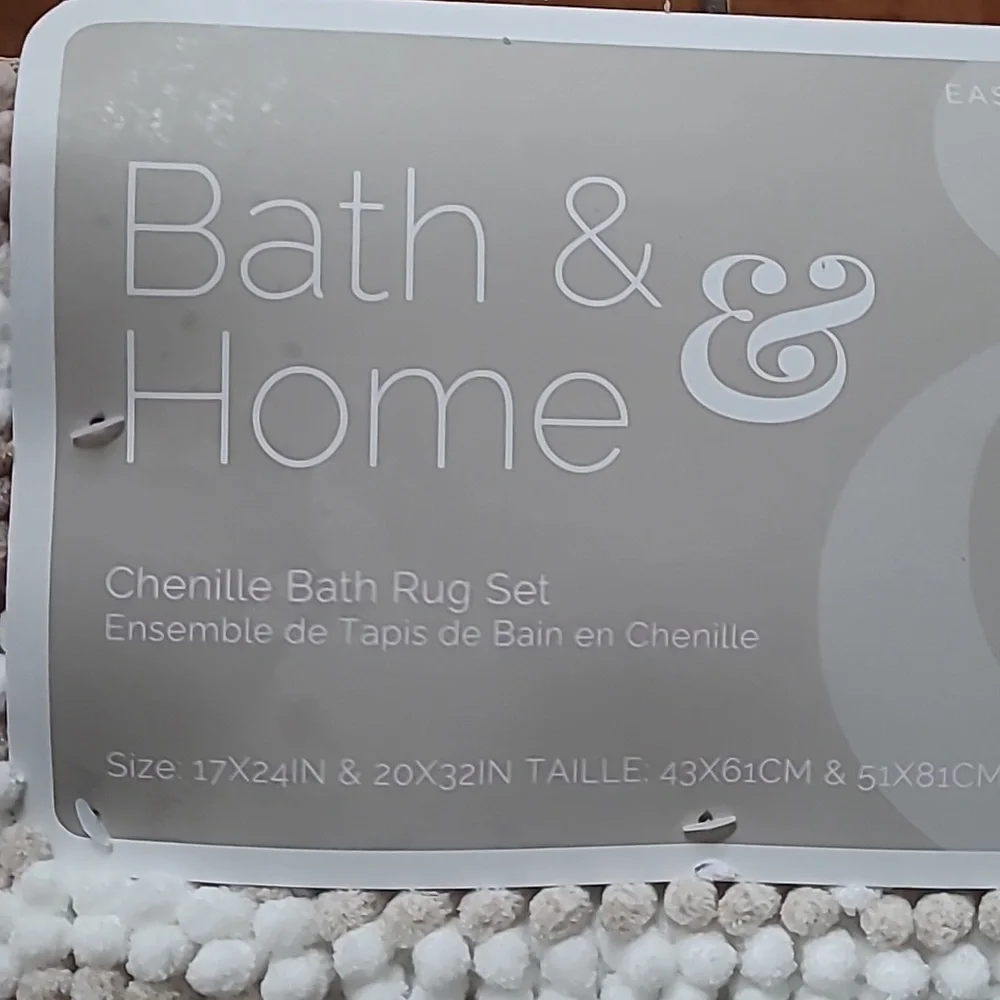 Bath & Home Chenille Bath Rug Set